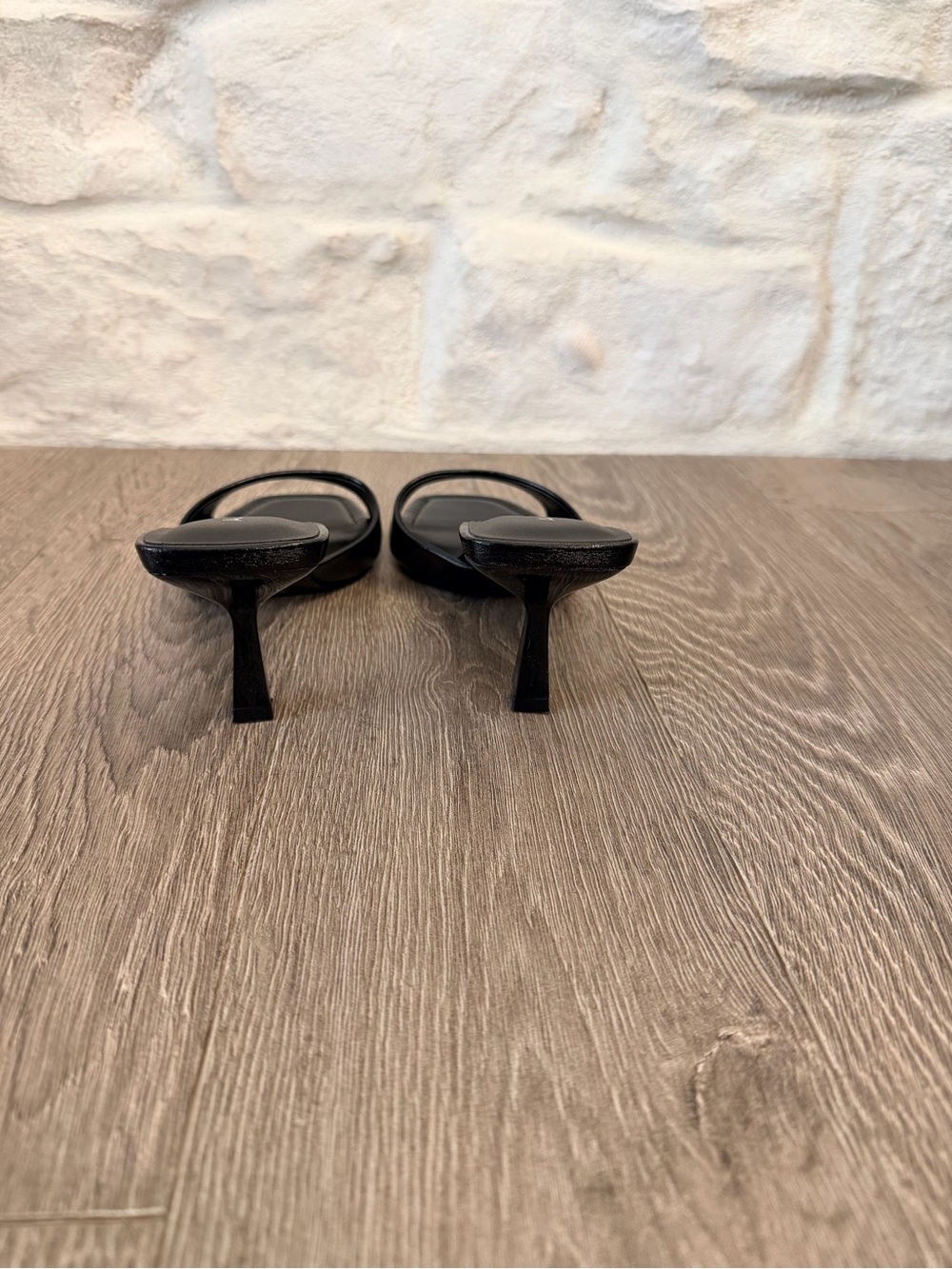ALDO Black Square-Toe Slide Mules - Picture 3 of 6